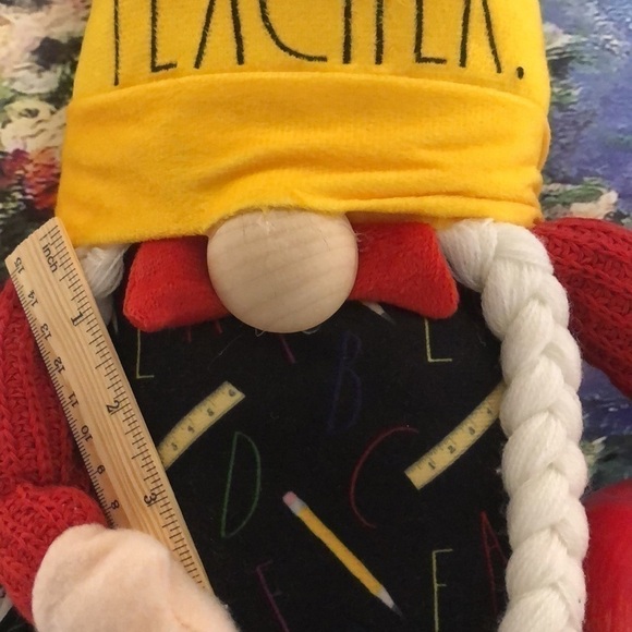 NWT RAE DUNN #1 TEACHER GNOME - Picture 4 of 8